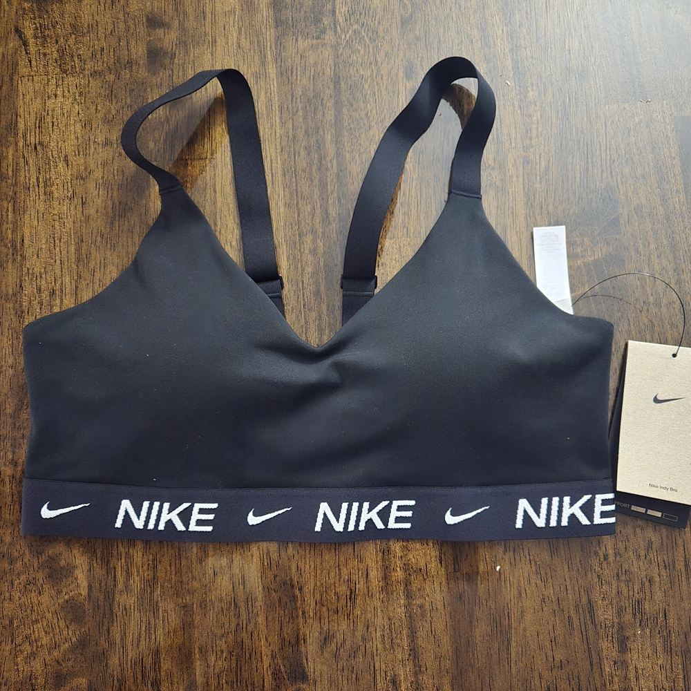 Nike DRI FIT Women's (M) Black Sports Bra New With Tags